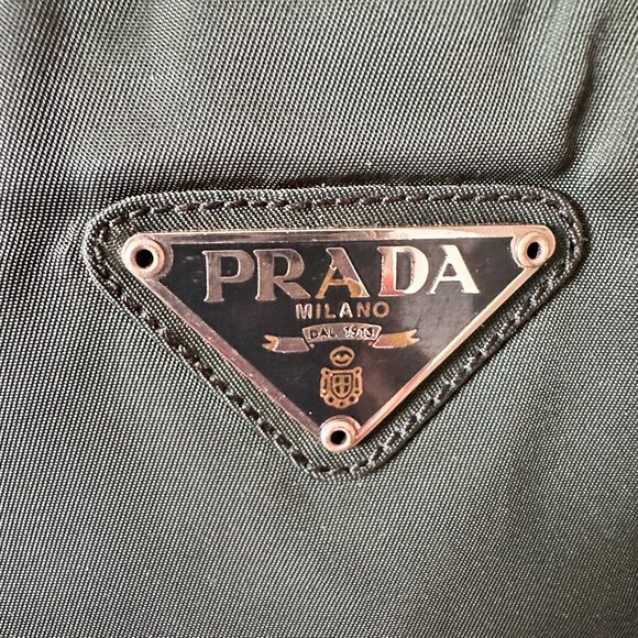 PRADA Nylon Tote Shoulder Bag with Nylon Pouch - EUC - Picture 7 of 11